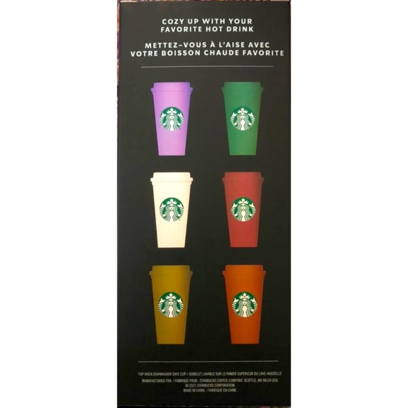 ❌LAST SET❌Brand new🌈 Starbucks Fall reusable hot cups🌟 - Picture 3 of 3